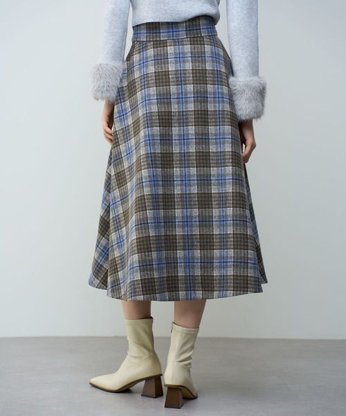 DEICY(デイシー)の「チェックフレアスカート(スカート・レディース・レッド/ブルー・0/1)」の16枚目の写真