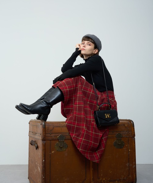 DEICY(デイシー)の「チェックフレアスカート(スカート・レディース・レッド/ブルー・0/1)」の21枚目の写真