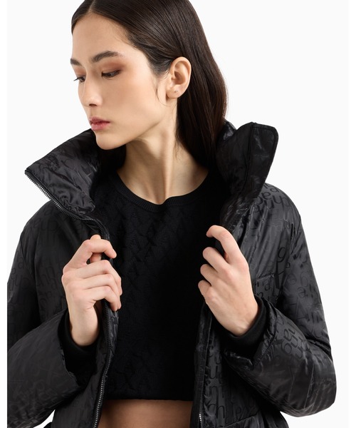 ARMANI EXCHANGE(アルマーニエクスチェンジ)の「【A|X アルマーニ エクスチェンジ】オールオーバーロゴ ラウンドネックニットプルオーバー(EC限定カラー含)(ニット/セーター・レディース・ブラック・LARGE/MEDIUM/X-SMALL/SMALL)」の6枚目の写真