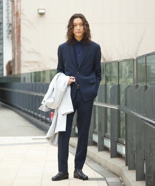 ESTNATION(エストネーション)の「ESTNATION / ストレッチナイロン セットアップジャケット(テーラードジャケット・メンズ・ブラック/ネイビー・X-LARGE/LARGE/MEDIUM)」の16枚目の写真