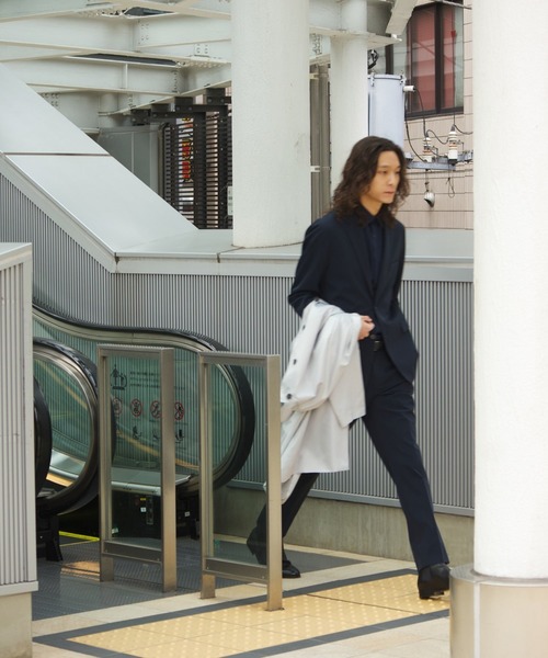 ESTNATION(エストネーション)の「ESTNATION / ストレッチナイロン セットアップジャケット(テーラードジャケット・メンズ・ブラック/ネイビー・X-LARGE/LARGE/MEDIUM)」の14枚目の写真