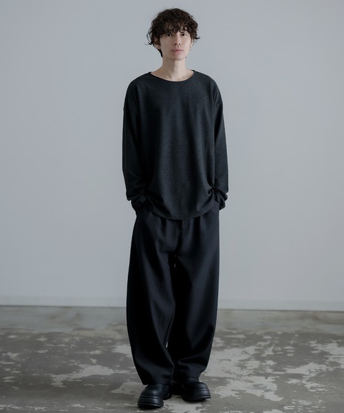 improves（インプローブス）の「ワイド タック カーブパンツ（スラックス・メンズ・グレー/ブラック/グレイッシュベージュ/ブラウン・SMALL/MEDIUM/LARGE）」の14枚目の写真