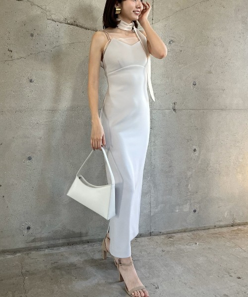 anuans シアーレイヤーキャミワンピース　完売品 シアーレイヤーキャミワンピース(S BLACK): ワンピースanuans