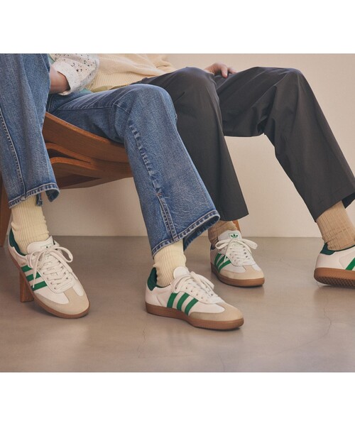 サンバOG 22.5センチ adidas - アディダス サンバ OG ホワイト/シルバー 22.5センチの