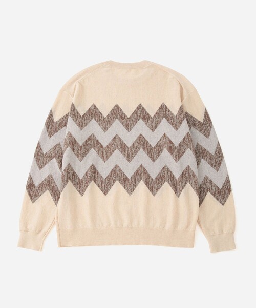 Saturdays NYC（サタデーズ ニューヨークシティ ）の「Greg Spike Sweater（ニット/セーター・メンズ・チャコールグレー/オフホワイト・M/S）」の12枚目の写真