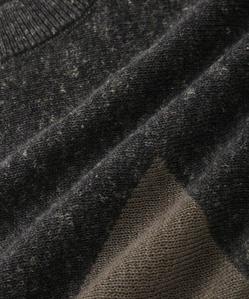 Saturdays NYC（サタデーズ ニューヨークシティ ）の「Greg Spike Sweater（ニット/セーター・メンズ・チャコールグレー/オフホワイト・M/S）」の17枚目の写真