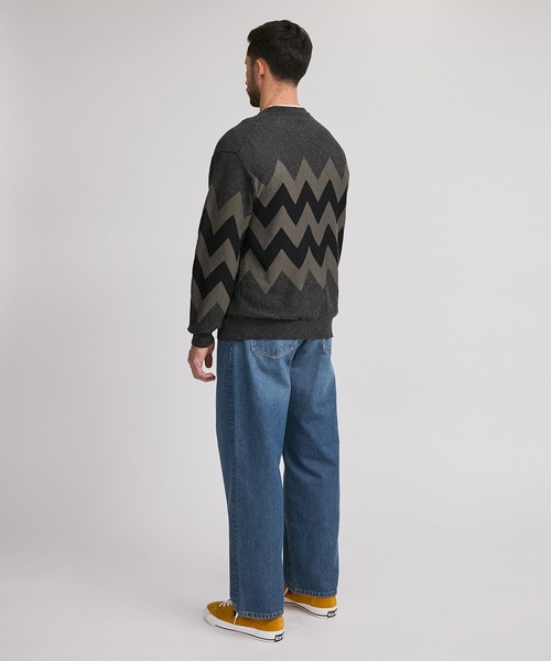 Saturdays NYC（サタデーズ ニューヨークシティ ）の「Greg Spike Sweater（ニット/セーター・メンズ・チャコールグレー/オフホワイト・M/S）」の10枚目の写真