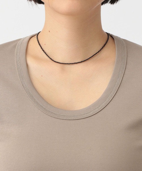 A part by(アパートバイ)の「ULTIMA Uネックプルオーバーロングスリーブ(Tシャツ/カットソー・レディース・オフホワイト/ブラック/ライトベージュ・FREE)」の17枚目の写真