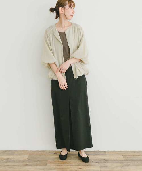 ITEMS URBANRESEARCH（アイテムズ アーバンリサーチ）の「バルーンスリーブブルゾン（ブルゾン・レディース・ベージュ系その他/ブルー・FREE）」の15枚目の写真