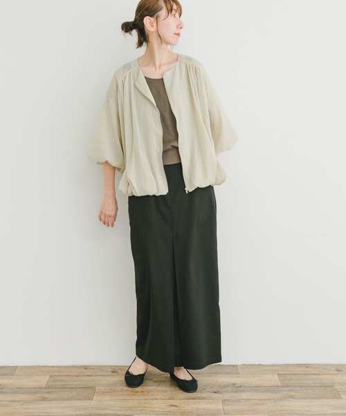 ITEMS URBANRESEARCH（アイテムズ アーバンリサーチ）の「バルーンスリーブブルゾン（ブルゾン・レディース・ベージュ系その他/ブルー・FREE）」の16枚目の写真