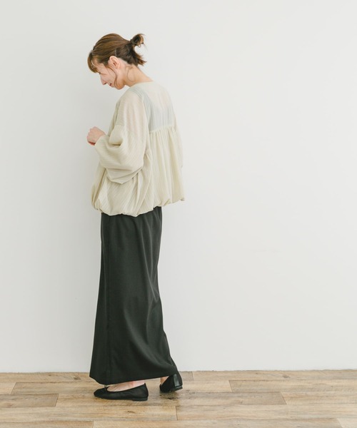 ITEMS URBANRESEARCH（アイテムズ アーバンリサーチ）の「バルーンスリーブブルゾン（ブルゾン・レディース・ベージュ系その他/ブルー・FREE）」の17枚目の写真