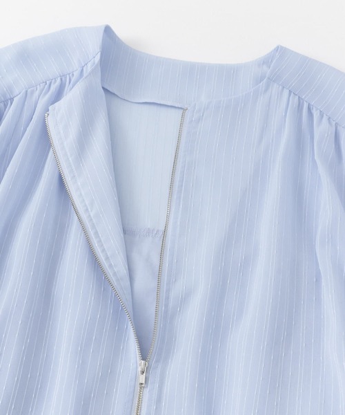 ITEMS URBANRESEARCH（アイテムズ アーバンリサーチ）の「バルーンスリーブブルゾン（ブルゾン・レディース・ベージュ系その他/ブルー・FREE）」の5枚目の写真