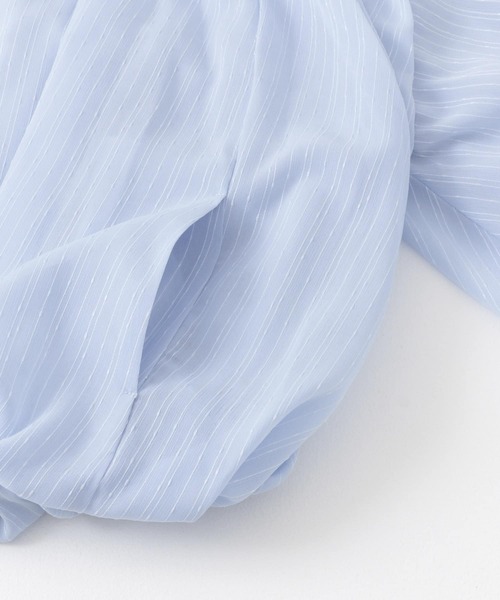 ITEMS URBANRESEARCH（アイテムズ アーバンリサーチ）の「バルーンスリーブブルゾン（ブルゾン・レディース・ベージュ系その他/ブルー・FREE）」の6枚目の写真