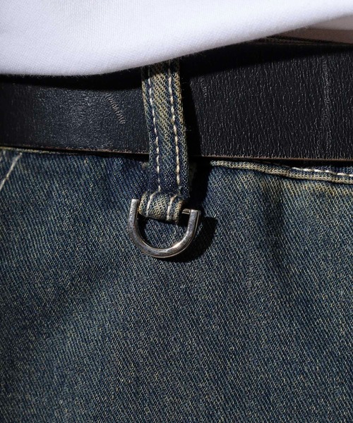 Studded wide baggy denim pants / スタッズワイドバギーデニム