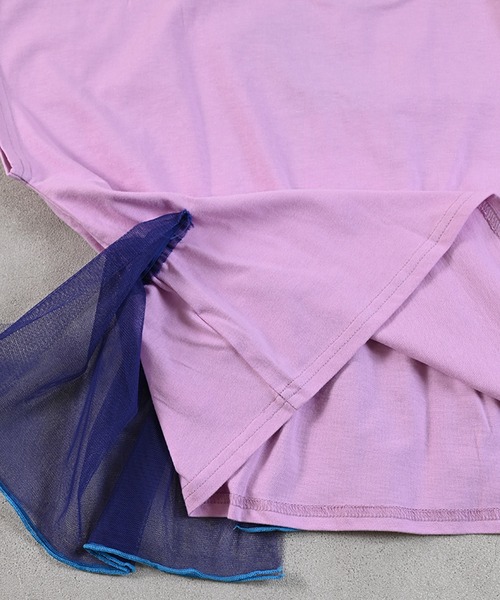 MARKEY'S(マーキーズ)の「ドルマンチュールドッキングTシャツ(Tシャツ/カットソー・キッズ・チャコール/イエロー/ライトピンク・120/110/100/90/150/140/130)」の14枚目の写真