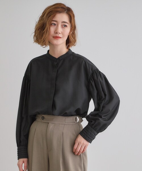 grove（グローブ）の「2WAYシアーボウタイブラウス（シャツ/ブラウス・レディース・ブラック/オフホワイト・02/03/01/05/04）」の13枚目の写真