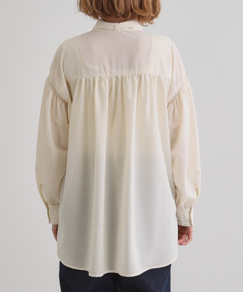 grove（グローブ）の「2WAYシアーボウタイブラウス（シャツ/ブラウス・レディース・ブラック/オフホワイト・02/03/01/05/04）」の19枚目の写真