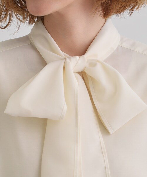 grove（グローブ）の「2WAYシアーボウタイブラウス（シャツ/ブラウス・レディース・ブラック/オフホワイト・02/03/01/05/04）」の20枚目の写真