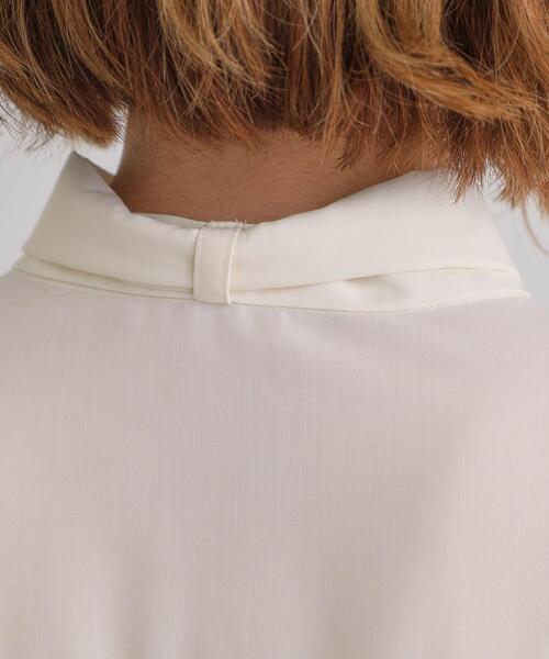 grove（グローブ）の「2WAYシアーボウタイブラウス（シャツ/ブラウス・レディース・ブラック/オフホワイト・02/03/01/05/04）」の21枚目の写真