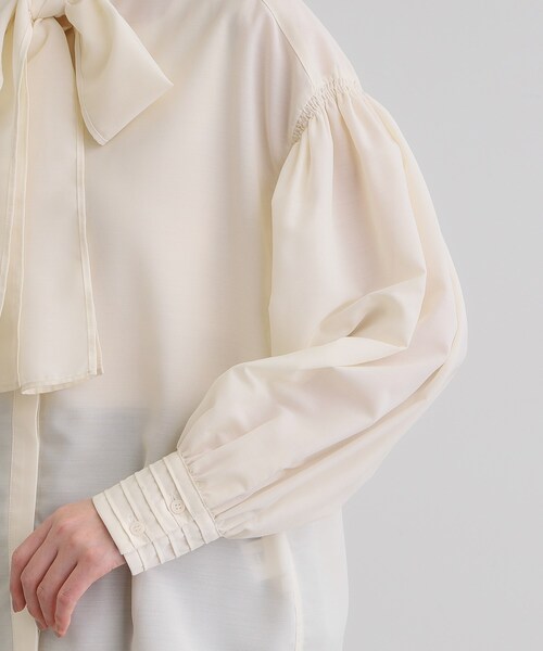 grove（グローブ）の「2WAYシアーボウタイブラウス（シャツ/ブラウス・レディース・ブラック/オフホワイト・02/03/01/05/04）」の22枚目の写真