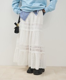 Shelly island | コットンレースティアードスカート(スカート)