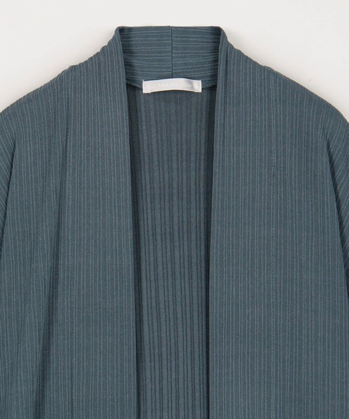 NICOLE white（ニコルホワイト）の「ランダムリブロングトッパー（カーディガン/ボレロ・レディース・ブラック/オフホワイト/サックスブルー/カーキ・FREE）」の15枚目の写真