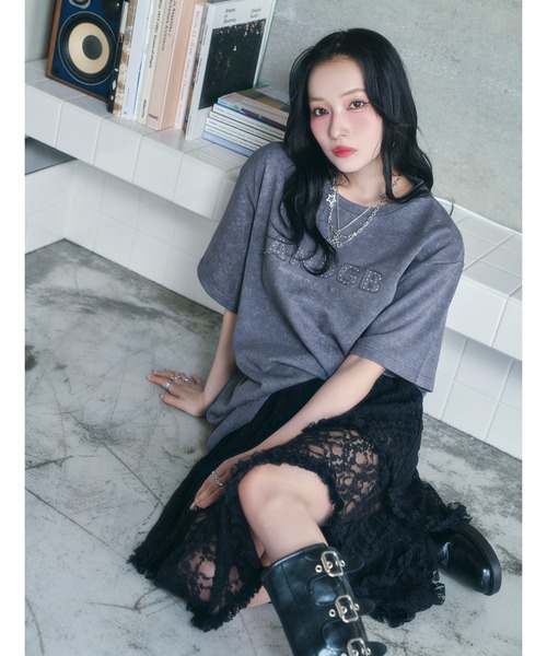 ANDGEEBEE（アンジービー）の「イレヘムレーススカパン（スカート・レディース・ブラック/ホワイト・FREE）」の7枚目の写真