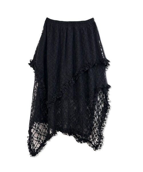 ANDGEEBEE（アンジービー）の「イレヘムレーススカパン（スカート・レディース・ブラック/ホワイト・FREE）」の19枚目の写真