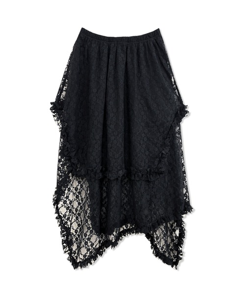ANDGEEBEE（アンジービー）の「イレヘムレーススカパン（スカート・レディース・ブラック/ホワイト・FREE）」の14枚目の写真