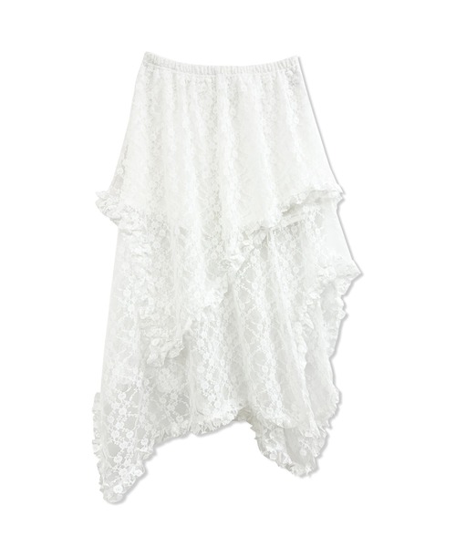 ANDGEEBEE（アンジービー）の「イレヘムレーススカパン（スカート・レディース・ブラック/ホワイト・FREE）」の16枚目の写真