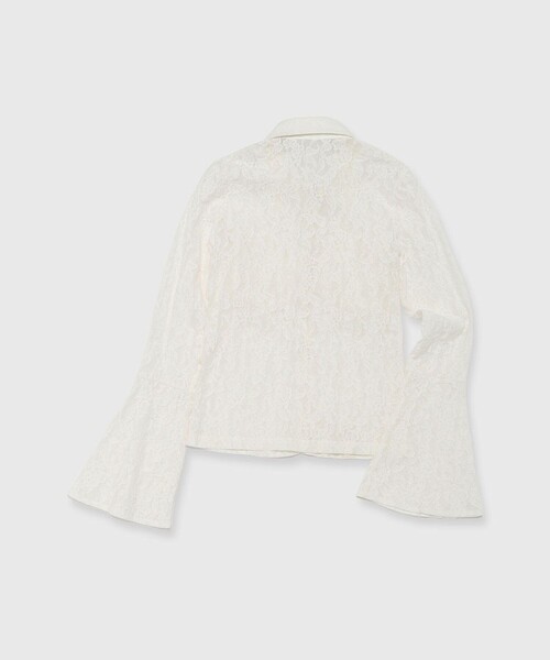 JOSE MOON(ジョゼムーン)の「【JOSEMOON/ジョゼムーン】FLOW LACE SHIRT/レースシャツ/ブラウス(シャツ/ブラウス・レディース・ホワイト/ミント/ブラック・FREE)」の16枚目の写真