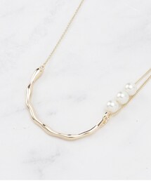 SHOO・LA・RUE | フェイクパールニュアンスネックレス(ネックレス)