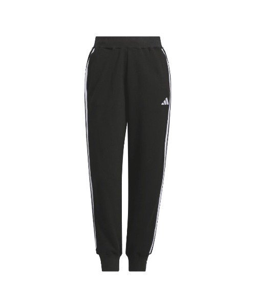 adidas(アディダス)の「アディダス adidas エッセンシャルズ プラス スリーストライプス フレンチテリー テーパードパンツ(その他パンツ・レディース・ブラック・S/M/L/XL)」の2枚目の写真