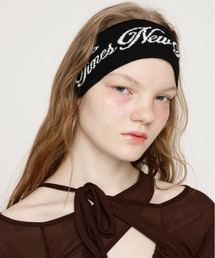 LOGO KNIT HAIR BAND ロゴ ニット ヘアバンド