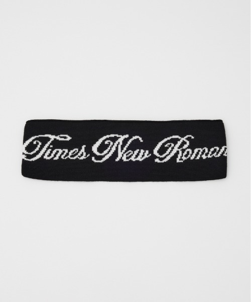 SLY（スライ）の「LOGO KNIT HAIR BAND ロゴ ニット ヘアバンド（ヘアバンド・レディース・ブラック/グレー・FREE）」の3枚目の写真