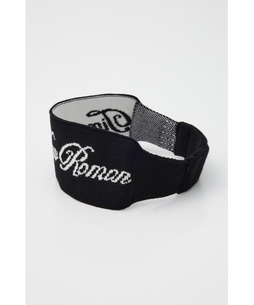 SLY（スライ）の「LOGO KNIT HAIR BAND ロゴ ニット ヘアバンド（ヘアバンド・レディース・ブラック/グレー・FREE）」の6枚目の写真