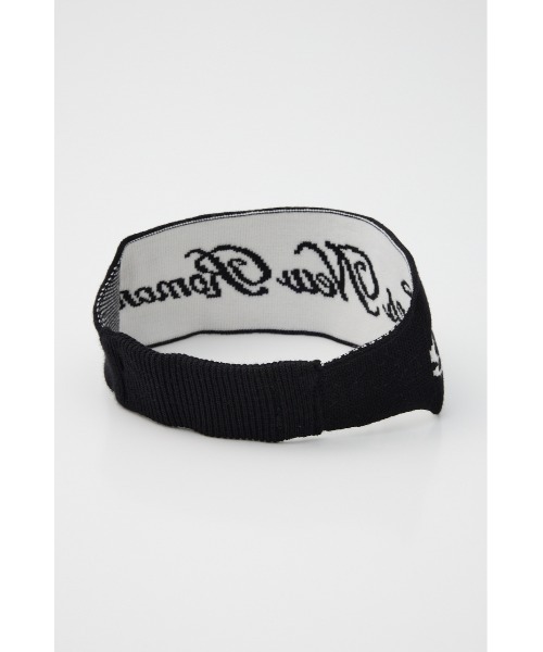 SLY（スライ）の「LOGO KNIT HAIR BAND ロゴ ニット ヘアバンド（ヘアバンド・レディース・ブラック/グレー・FREE）」の7枚目の写真