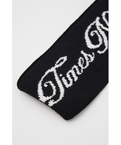 SLY（スライ）の「LOGO KNIT HAIR BAND ロゴ ニット ヘアバンド（ヘアバンド・レディース・ブラック/グレー・FREE）」の8枚目の写真