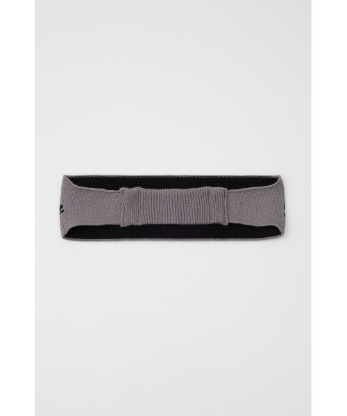 SLY（スライ）の「LOGO KNIT HAIR BAND ロゴ ニット ヘアバンド（ヘアバンド・レディース・ブラック/グレー・FREE）」の12枚目の写真