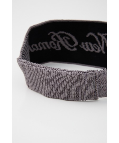SLY（スライ）の「LOGO KNIT HAIR BAND ロゴ ニット ヘアバンド（ヘアバンド・レディース・ブラック/グレー・FREE）」の17枚目の写真