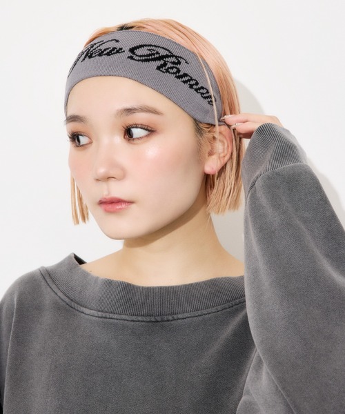 セール】LOGO KNIT HAIR BAND ロゴ ニット ヘアバンド（ヘア