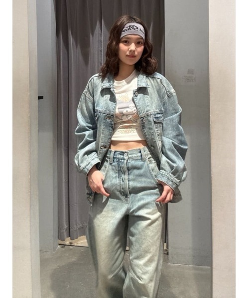 SLY（スライ）の「LOGO KNIT HAIR BAND ロゴ ニット ヘアバンド（ヘアバンド・レディース・ブラック/グレー・FREE）」の21枚目の写真