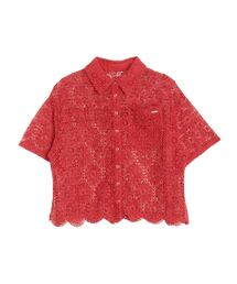 CALNAMUR | FLOWER LACE HALF SLEEVE SHIRTS(シャツ/ブラウス)