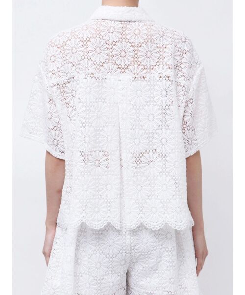 CALNAMUR（カルナムール）の「FLOWER LACE HALF SLEEVE SHIRTS（シャツ/ブラウス・レディース・ホワイト/レッド/ブラック・FREE）」の11枚目の写真