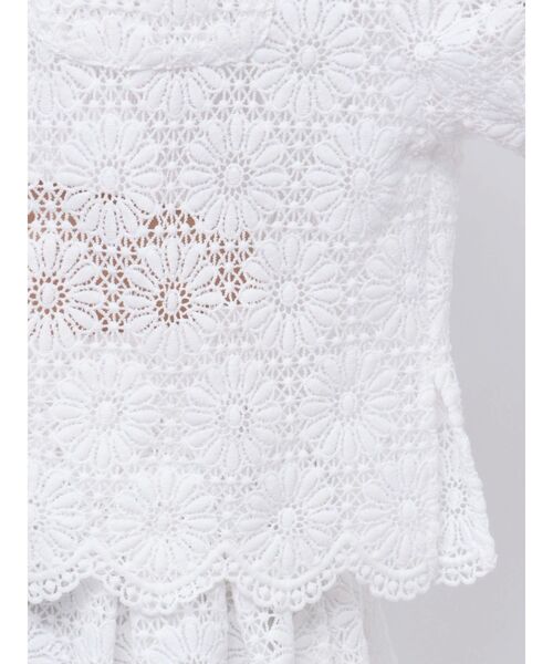 CALNAMUR（カルナムール）の「FLOWER LACE HALF SLEEVE SHIRTS（シャツ/ブラウス・レディース・ホワイト/レッド/ブラック・FREE）」の15枚目の写真