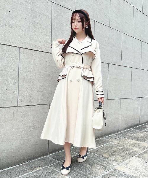 an another angelus(アンアナザーアンジェラス)の「クロスタイデザインパンプス/ fint フィント(パンプス・レディース・ホワイト×ネイビー/ブラック×ホワイト・L/M/S)」の6枚目の写真