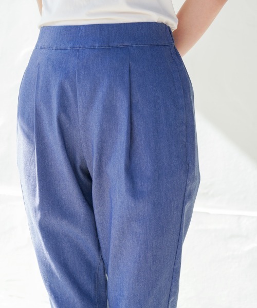 Bou Jeloud（ブージュルード）の「【接触冷感／UVカット】UV/COOL HAKIYASE+（その他パンツ・レディース・パープル/ブラック/オフホワイト/カーキ/インディゴブルー・36/42/38/40）」の9枚目の写真