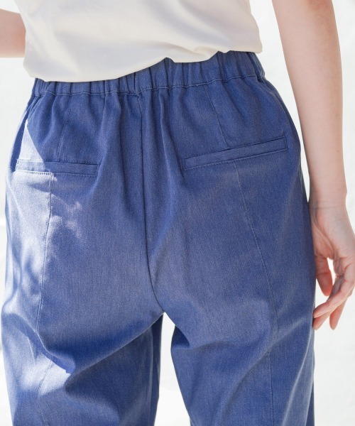 Bou Jeloud（ブージュルード）の「【接触冷感／UVカット】UV/COOL HAKIYASE+（その他パンツ・レディース・パープル/ブラック/オフホワイト/カーキ/インディゴブルー・36/42/38/40）」の11枚目の写真