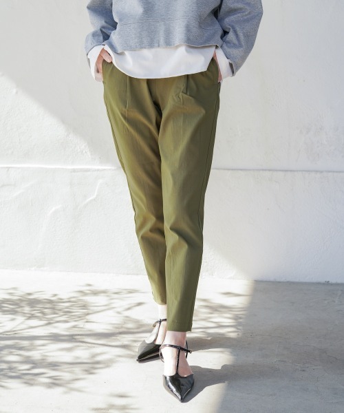 Bou Jeloud（ブージュルード）の「【接触冷感／UVカット】UV/COOL HAKIYASE+（その他パンツ・レディース・パープル/ブラック/オフホワイト/カーキ/インディゴブルー・36/42/38/40）」の21枚目の写真