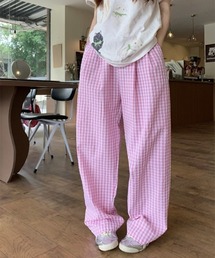 ENLIKE（エンリケ）の「ギンガムチェックルーズパンツ（その他パンツ）」